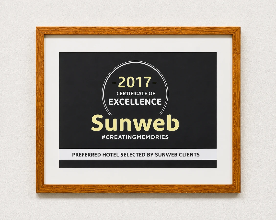 Sunweb Certificate of Excellence 2017