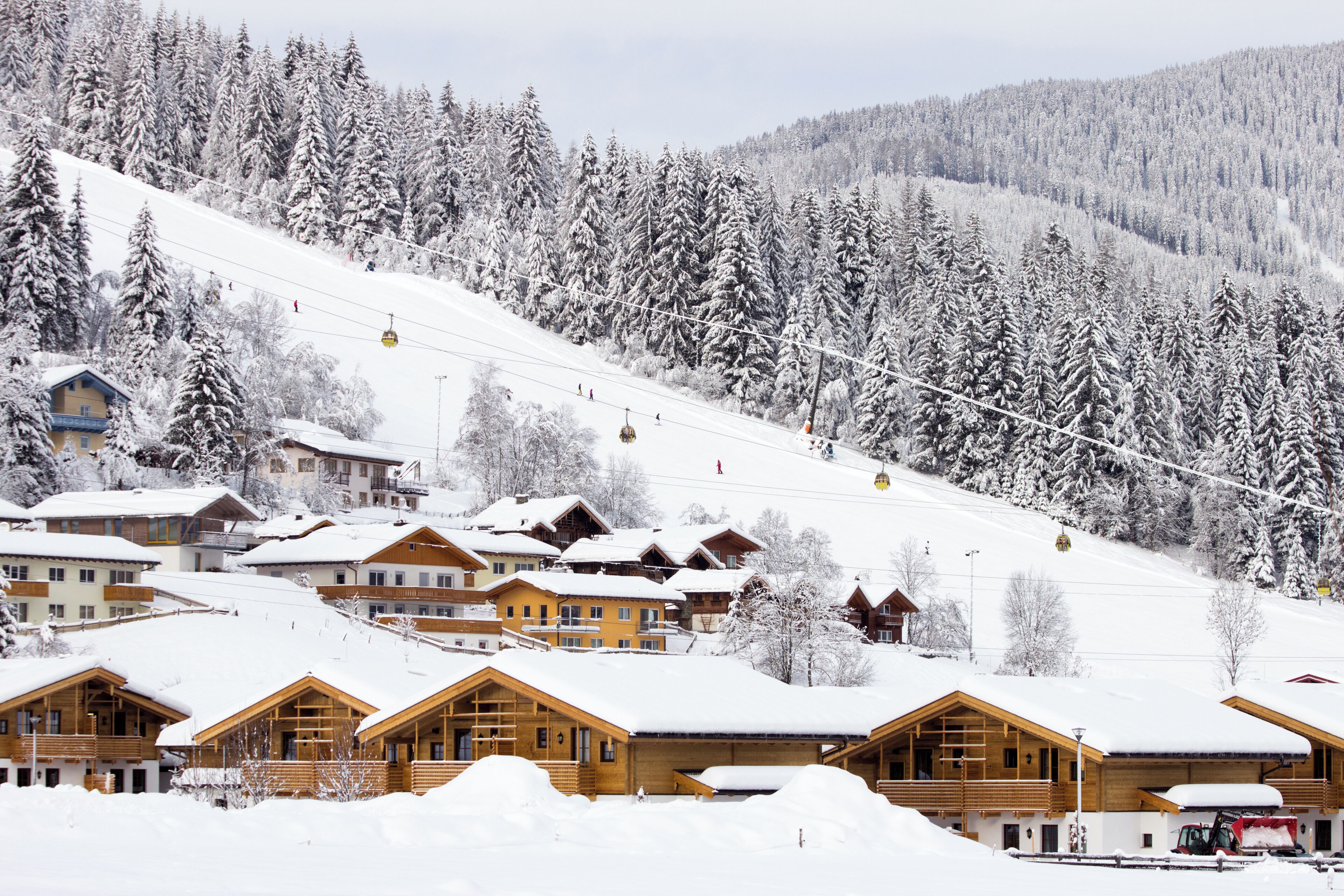 Flachauer Alpenchalets direkt neben der Skipiste